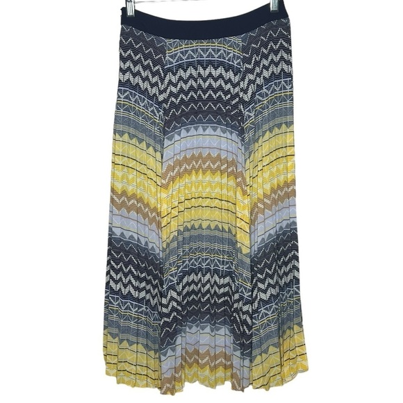 Ted Baker London Denese Chevron Print Pleated Skirt - Picture 3 of 13